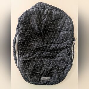 JJ Cole BundleMe Infant Car Seat Cover Black Quilted Fleece Winter